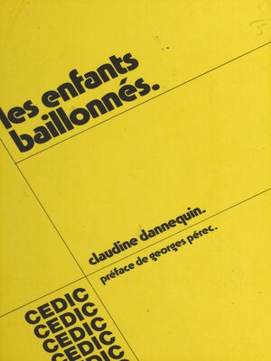 cover image of Les enfants baillonnés